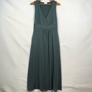 Anthropologie Kaia Women's Faux Wrap Maxi Dress Sz SP City Boho Comfort Everyday